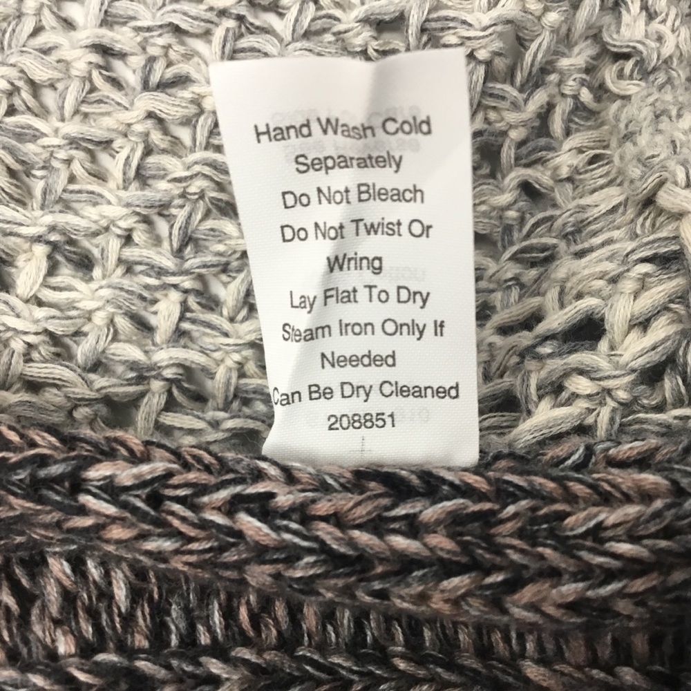 Cabi Shadow Circle Open Front Chunky Open Knit Co… - image 8